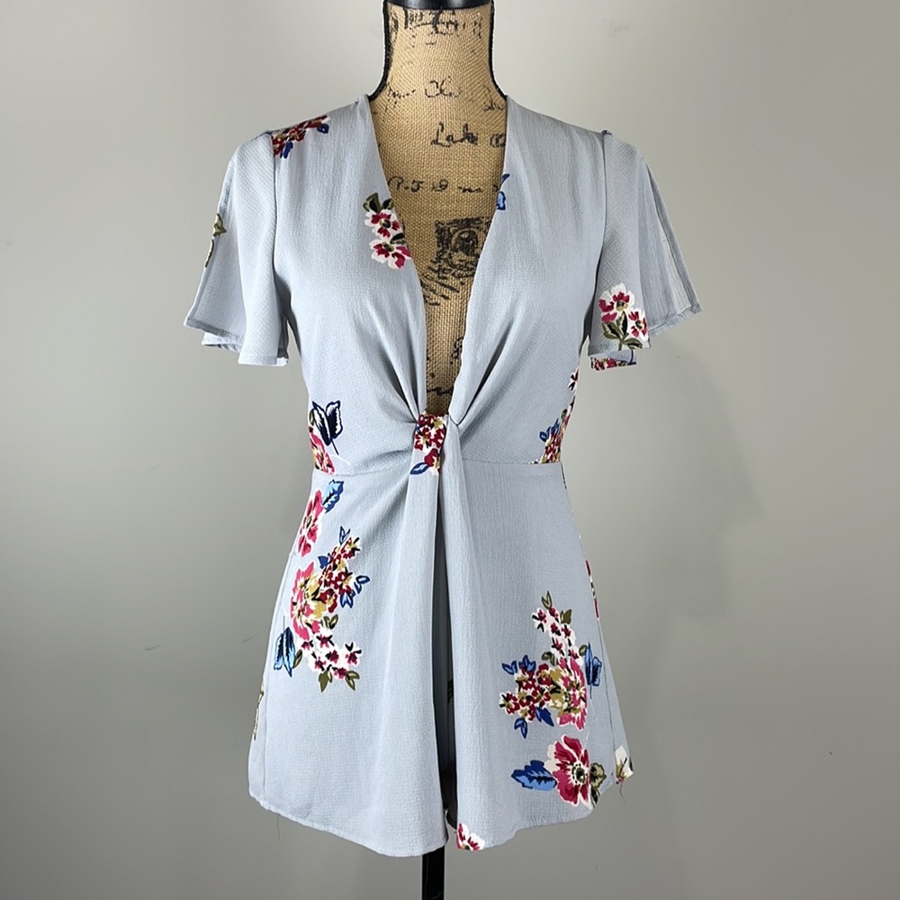 Blue Blush Romper